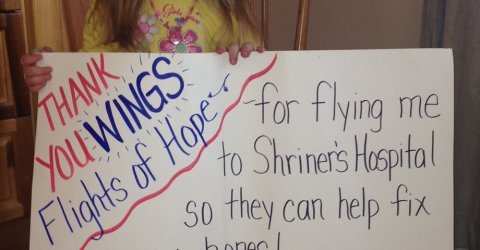 Chive Charities Wings of Hope thank you