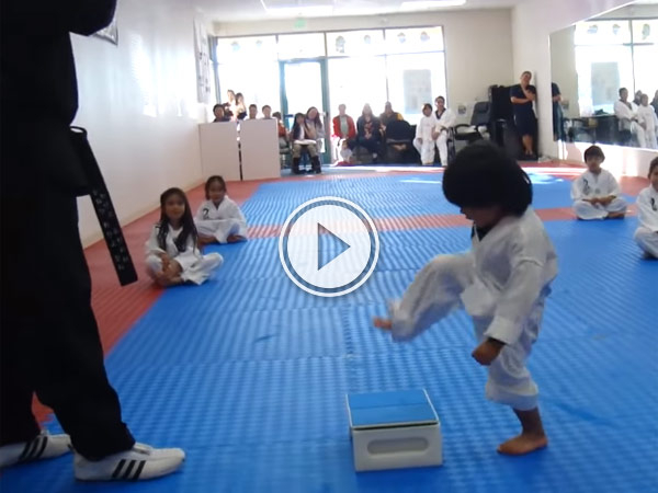 Video of a little Boy Trying To Break Board In Taekwondo is too adorable﻿.
