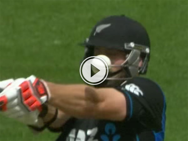 Cricket player takes bouncer through his protective mask (Video)