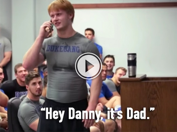 "Hey Danny, it's Dad." (Video)