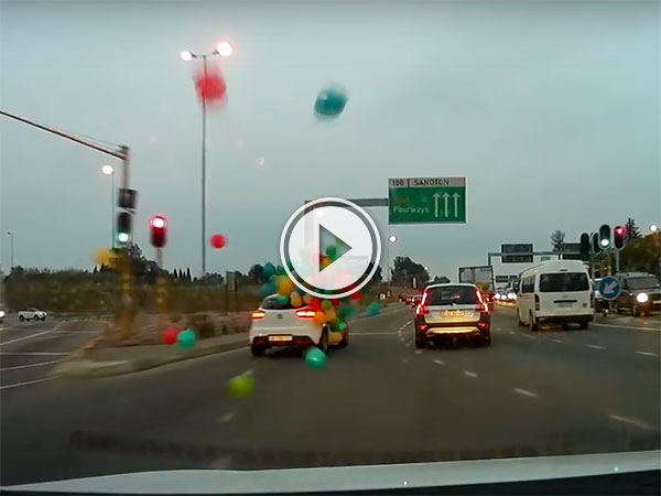 'Yeah, of course the balloons will fit in my car' (Video)