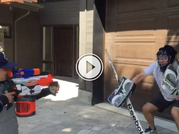 We should all use nerf guns for goalie training! (Video)