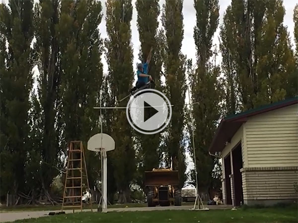 Guy sets pogo stick high jump world record leaping almost 11 feet (Video)