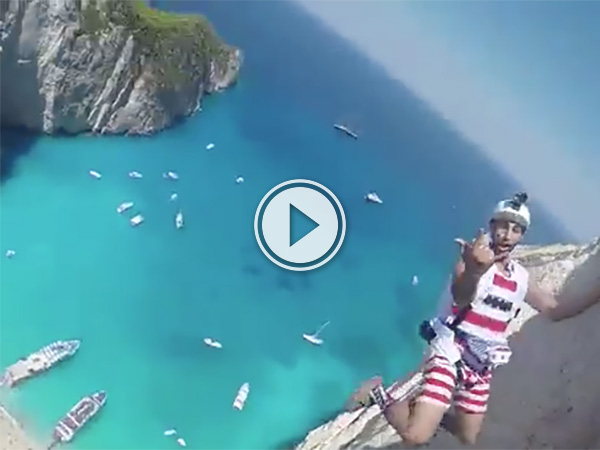Base jumping over a shipwreck sure sounds like a bad omen
