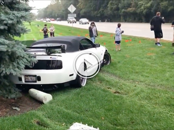 And this is why you don't showboat, Mustang Driver! (Video)