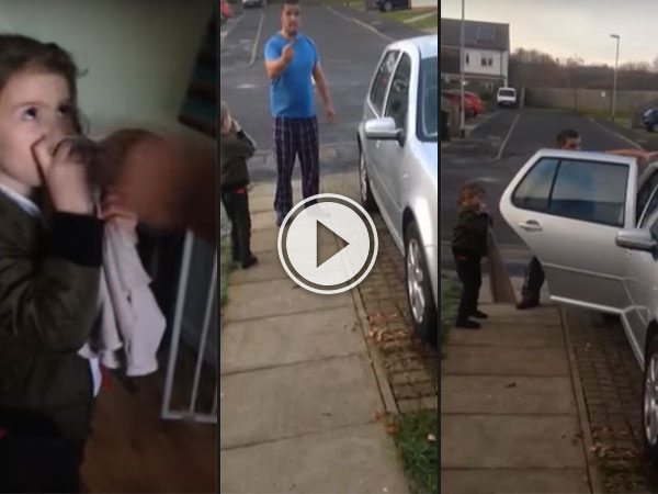 Awesome dad teaches car not to mess with his daughter (Video)