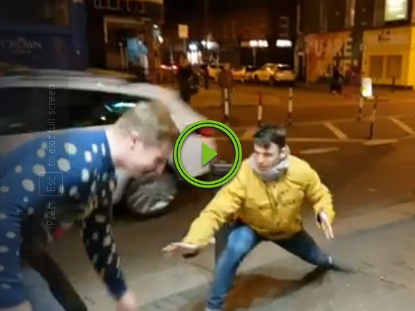 Irish guys mocking Conor McGregor, end up being interrupted by him (Video)