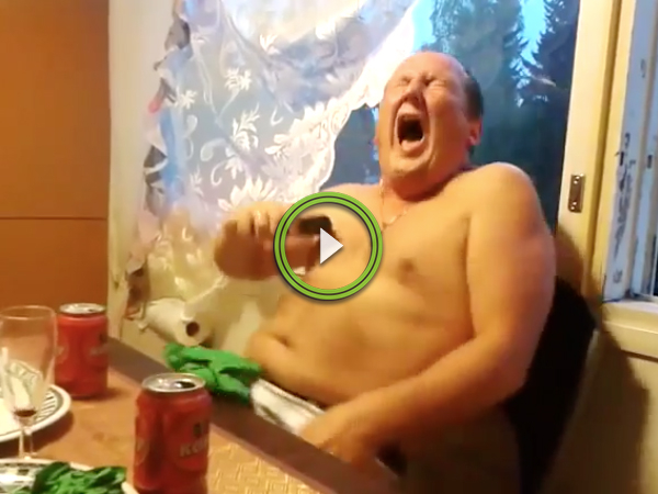 Two drunk Russian brothers and a stun gun have a quiet night in (Video)