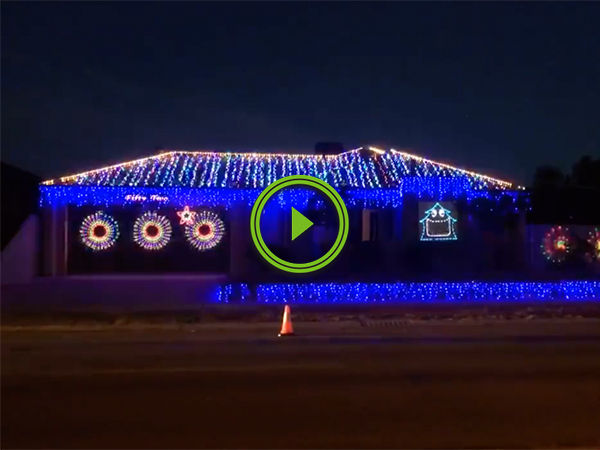 The most metal Christmas lights ever