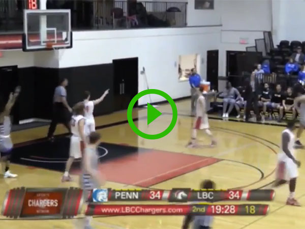 Coach hits 3 pointer from sidelines (Video)