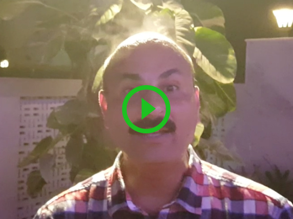 Indian guy is so hot he's steaming (Video)