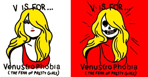 An amusing look at the Alphabet of Phobias (26 GIFs)