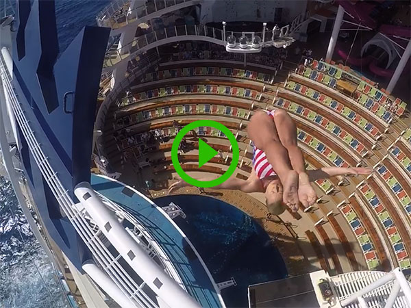 Insane Cruise Ship High Dive (Video)