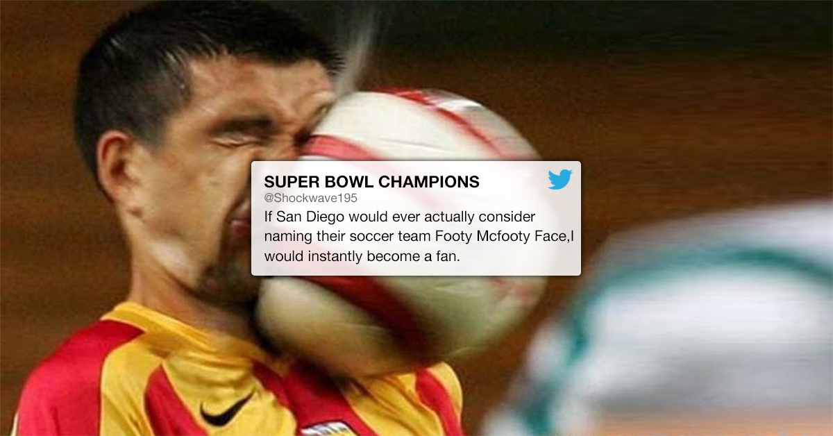 Footy McFooty Face leads poll to name San Diego soccer team (8 Photos)