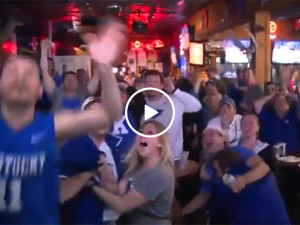 Kentucky fans go from pure joy to complete sadness in 2 seconds