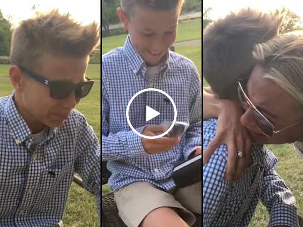 Emotional boy sees color for the first time (Video)