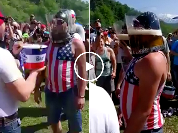 Guy chugs his way out of certain death, is 'Murcia amplified (Video)