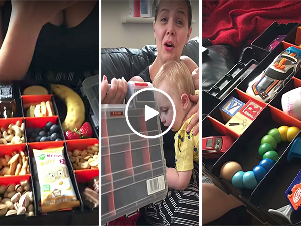 Man buys toolbox for his baby's lunchbox (Video)