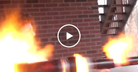 Guy turns potato gun into potato cannon