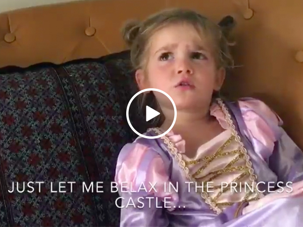 Adorable little girl is wildly unimpressed with her trip to Disneyland (Video)