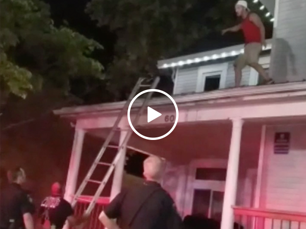 College kid makes insane escape from campus cops (Video)