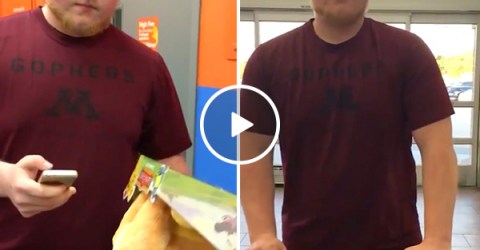Infuriating Wal-Mart employee on power trip accuses lady of theft (Video)