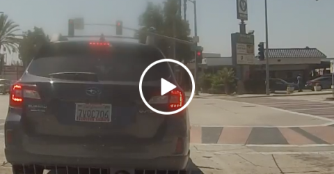 Just sitting at a stop light in Los Angeles when suddenly...