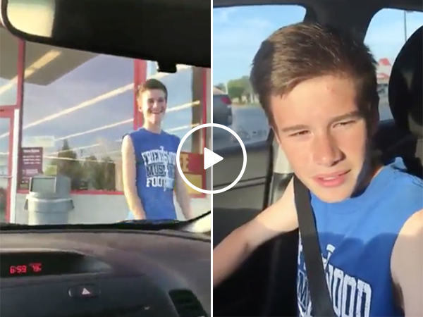 Mom pulls a prank on her son