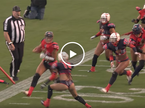 Big hit from the Lingerie Football League