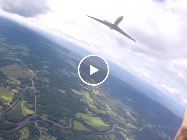 Parachuter has pure "OH S#*%' moment (Video)