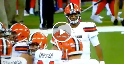 Drunk Cleveland Browns Fan Dances Provocatively