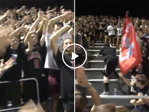 Kid Eats It Running on Bleachers | Epic Fail at Football Game
