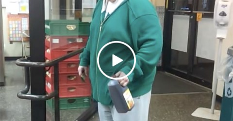 Crazy customer comes into the store