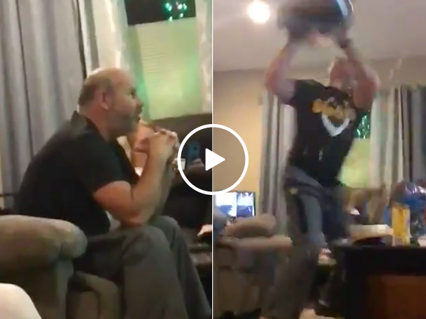 Steelers fan loses his mind over insane loss to the Patriots (Video)