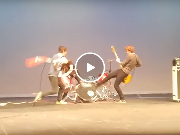 Band at high school talent show has an appetite for destruction