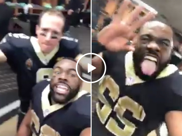 Mark Ingram of Saints Shows The Team Partying After Beating Panthers