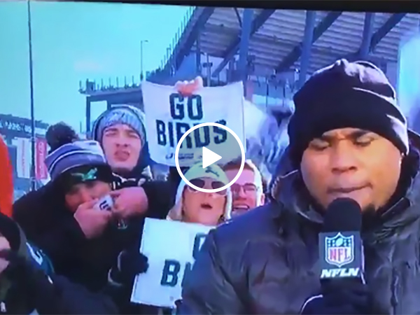 Guy Shotguns Beers On Live TV Before Philadelphia Eagles Game