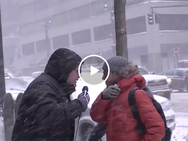 Big East Basketball Interview That Ends With Reporter On His Back