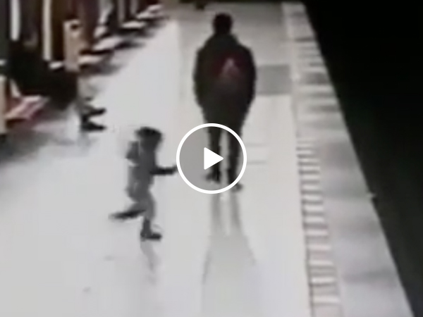 Student saves 2-year-old from Italian metro tracks (Video)
