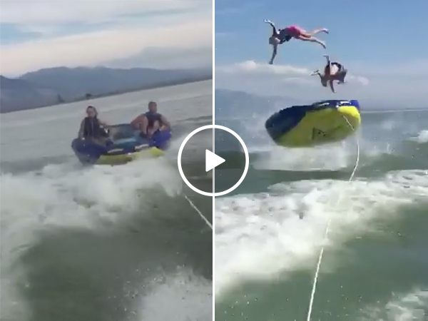 Water Tubing Fail | People Eat Shit While Boating On a Lake