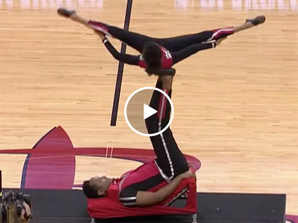 The Halftime Show of the Houston Rockets Game Was Full of Flips