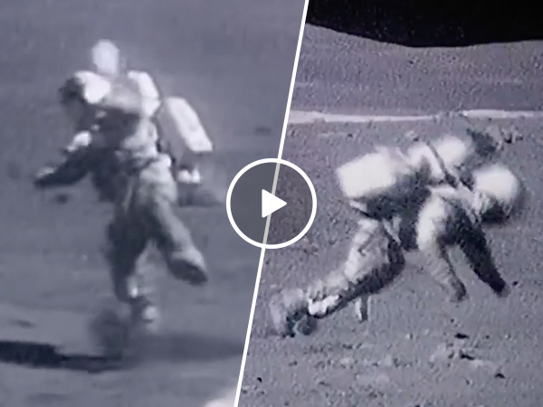 Even astronauts lose the battle against gravity (Video)