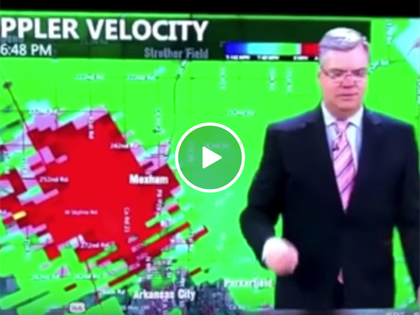 Storm Chaser Has An Emergency Car Accident On-Air