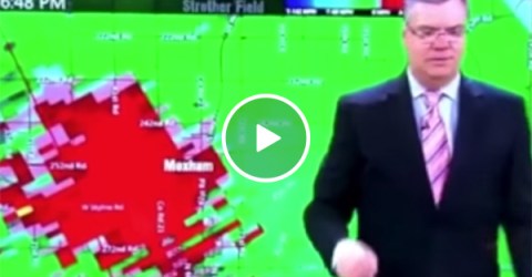 Storm Chaser Has An Emergency Car Accident On-Air