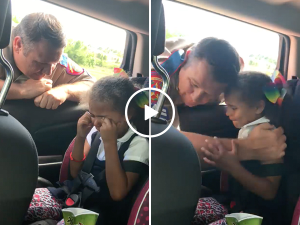 Mother grateful for officer's kind lesson about stealing to daughter