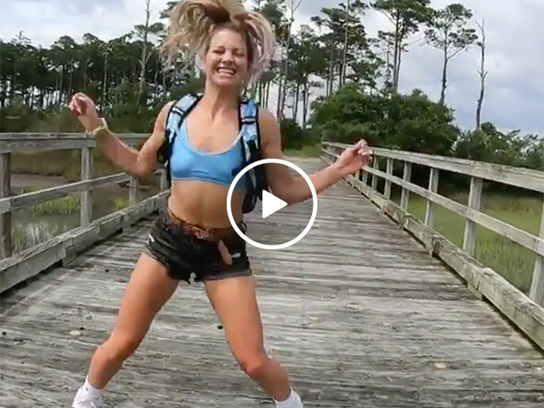 Cute Girl's Dance in a Bikini Is All Sorts of Fun and Playful