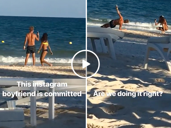 Here we see an 'Instagram' couple, roaming freely in the wild (Video)