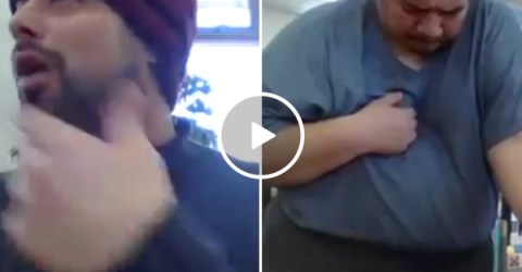 Man shames pedophile while on Facebook Live, sends pedo into panic attack (Video)