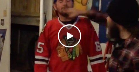 Letting your friend punch you in the face -- What could go wrong?! (Video)