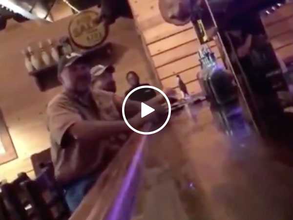 Drunk, unruly bar patron gets punched into another universe (Video)
